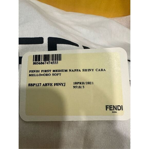 Fendi First Medium Nappa Shiny Cara- Authentic - Picture 11 of 11